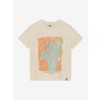 Beige gespikkelde t-shirt met cactus - T-shirt nappy print sandshell  (stapelkorting)